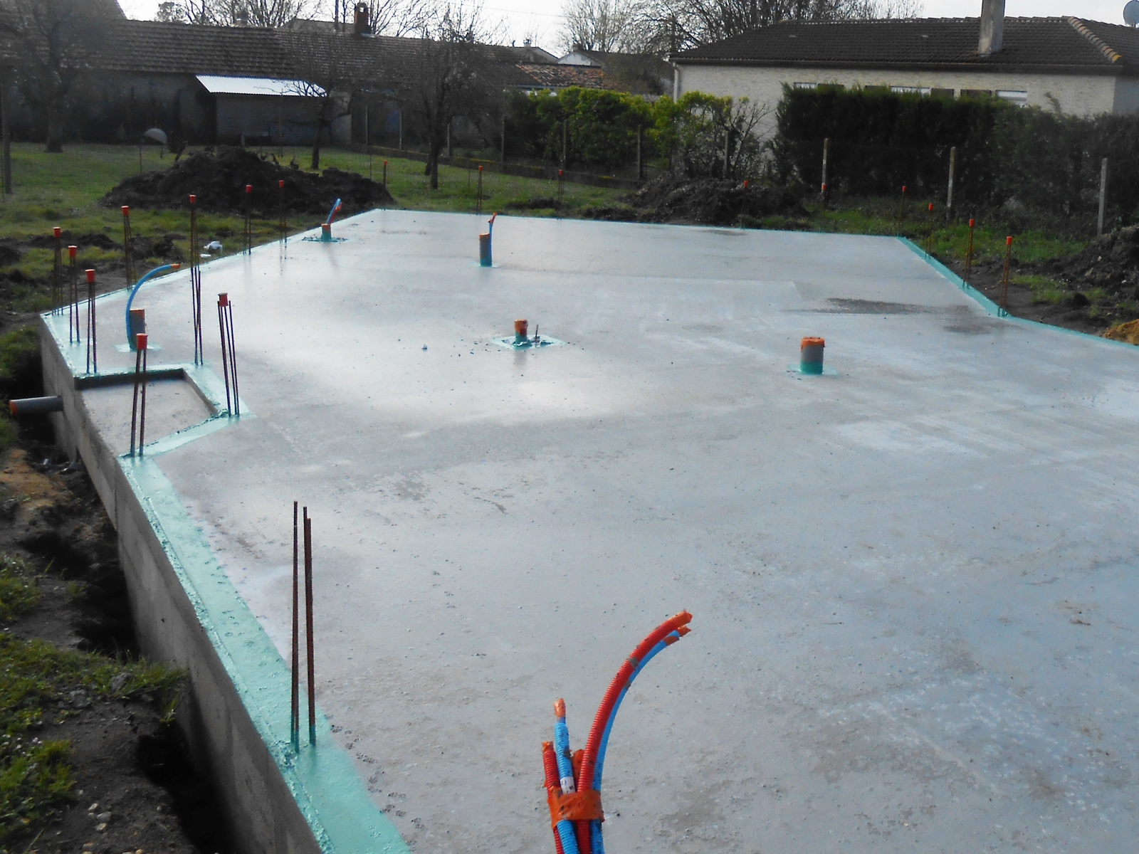 Traitement préventif termites avant construction avec du Technivert